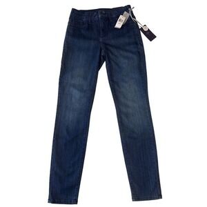 NWT NYDJ Legging Jeans Womens Size 2 Dark Wash Sure Stretch Made in USA